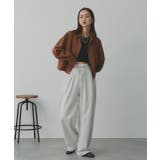 ルーズスエードクロップドブルゾン | ad thie | 詳細画像32 