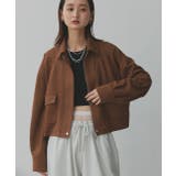 ルーズスエードクロップドブルゾン | ad thie | 詳細画像33 