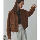 ルーズスエードクロップドブルゾン | ad thie | 詳細画像34 