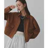 ルーズスエードクロップドブルゾン | ad thie | 詳細画像35 