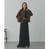 ルーズスエードクロップドブルゾン | ad thie | 詳細画像9 