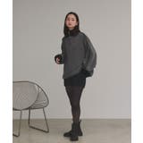 【2025AW新作】サイドラインハーフジップフリースプルオーバー | ad thie | 詳細画像13 