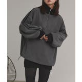 【2025AW新作】サイドラインハーフジップフリースプルオーバー | ad thie | 詳細画像17 