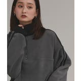 【2025AW新作】サイドラインハーフジップフリースプルオーバー | ad thie | 詳細画像18 