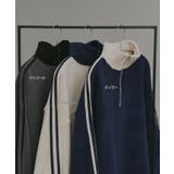 【2025AW新作】サイドラインハーフジップフリースプルオーバー | ad thie | 詳細画像32 