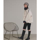 【2025AW新作】サイドラインハーフジップフリースプルオーバー | ad thie | 詳細画像4 