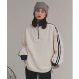 【2025AW新作】サイドラインハーフジップフリースプルオーバー | ad thie | 詳細画像5 