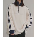【2025AW新作】サイドラインハーフジップフリースプルオーバー | ad thie | 詳細画像6 
