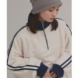 【2025AW新作】サイドラインハーフジップフリースプルオーバー | ad thie | 詳細画像9 