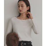 オフホワイト×クルーネック | 【2025AW新作】アソート 起毛リブトップス	 | ad thie