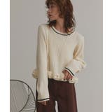 【2025AW新作】フリルヘムニットトップス | ad thie | 詳細画像5