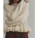 【2025AW新作】フリルヘムニットトップス | ad thie | 詳細画像6