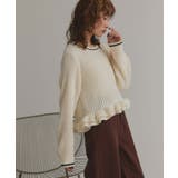 【2025AW新作】フリルヘムニットトップス | ad thie | 詳細画像8