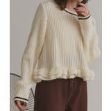 【2025AW新作】フリルヘムニットトップス | ad thie | 詳細画像9