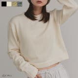 ショート丈ミックスニットプルオーバー | ad thie | 詳細画像1 