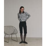 【2025AW新作】ショート丈ミックスニットプルオーバー | ad thie | 詳細画像20 