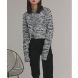 【2025AW新作】ショート丈ミックスニットプルオーバー | ad thie | 詳細画像22 