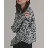 【2025AW新作】ショート丈ミックスニットプルオーバー | ad thie | 詳細画像24 