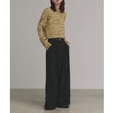 【2025AW新作】ショート丈ミックスニットプルオーバー | ad thie | 詳細画像35 