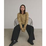 【2025AW新作】ショート丈ミックスニットプルオーバー | ad thie | 詳細画像41 