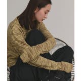 【2025AW新作】ショート丈ミックスニットプルオーバー | ad thie | 詳細画像42 