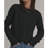 ブラック | 【2025AW新作】ショート丈ミックスニットプルオーバー | ad thie