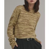 ライトグリーン | 【2025AW新作】ショート丈ミックスニットプルオーバー | ad thie