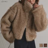 【2025AW新作】ショート丈スタンドカラーフェイクファージャケット | ad thie | 詳細画像1 