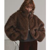 【2025AW新作】ショート丈スタンドカラーフェイクファージャケット | ad thie | 詳細画像13 