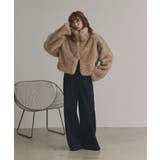 【2025AW新作】ショート丈スタンドカラーフェイクファージャケット | ad thie | 詳細画像16 