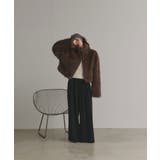 【2025AW新作】ショート丈スタンドカラーフェイクファージャケット | ad thie | 詳細画像2 