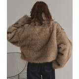 【2025AW新作】ショート丈スタンドカラーフェイクファージャケット | ad thie | 詳細画像21 