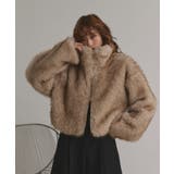 【2025AW新作】ショート丈スタンドカラーフェイクファージャケット | ad thie | 詳細画像25 