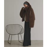 【2025AW新作】ショート丈スタンドカラーフェイクファージャケット | ad thie | 詳細画像3 