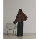 【2025AW新作】ショート丈スタンドカラーフェイクファージャケット | ad thie | 詳細画像4 