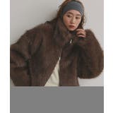 【2025AW新作】ショート丈スタンドカラーフェイクファージャケット | ad thie | 詳細画像5 