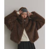 【2025AW新作】ショート丈スタンドカラーフェイクファージャケット | ad thie | 詳細画像6 