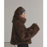 【2025AW新作】ショート丈スタンドカラーフェイクファージャケット | ad thie | 詳細画像9 