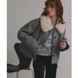 【2025AW新作】ファーカラーフェイクウールジャケット | ad thie | 詳細画像12 