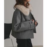 【2025AW新作】ファーカラーフェイクウールジャケット | ad thie | 詳細画像13 