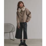 【2025AW新作】ファーカラーフェイクウールジャケット | ad thie | 詳細画像14 