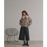 【2025AW新作】ファーカラーフェイクウールジャケット | ad thie | 詳細画像15 