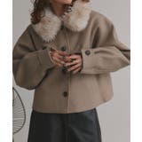 【2025AW新作】ファーカラーフェイクウールジャケット | ad thie | 詳細画像18 