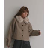 【2025AW新作】ファーカラーフェイクウールジャケット | ad thie | 詳細画像19 