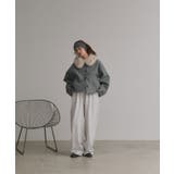 【2025AW新作】ファーカラーフェイクウールジャケット | ad thie | 詳細画像2 