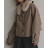 【2025AW新作】ファーカラーフェイクウールジャケット | ad thie | 詳細画像20 