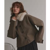 【2025AW新作】ファーカラーフェイクウールジャケット | ad thie | 詳細画像32 