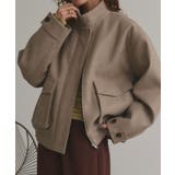 【2025AW新作】フェイクウールスタンドカラーブルゾン | ad thie | 詳細画像12 