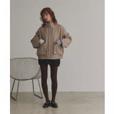 【2025AW新作】フェイクウールスタンドカラーブルゾン | ad thie | 詳細画像2 