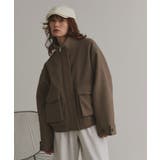 【2025AW新作】フェイクウールスタンドカラーブルゾン | ad thie | 詳細画像33 